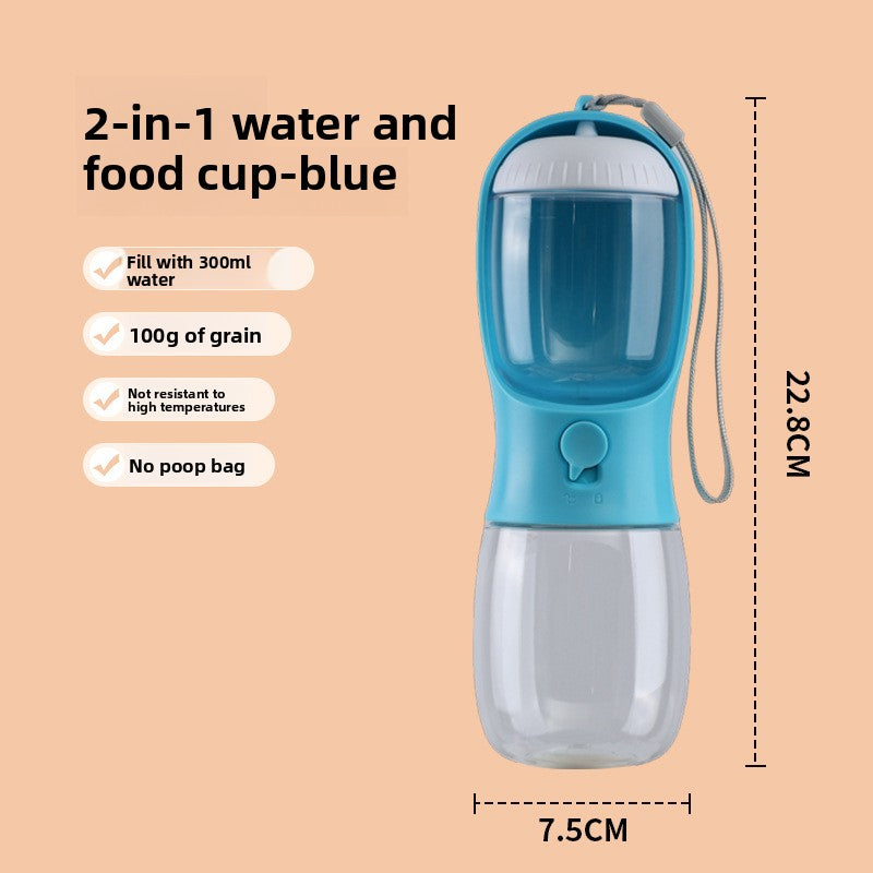 Botella de Agua 3 en 1 para Perros